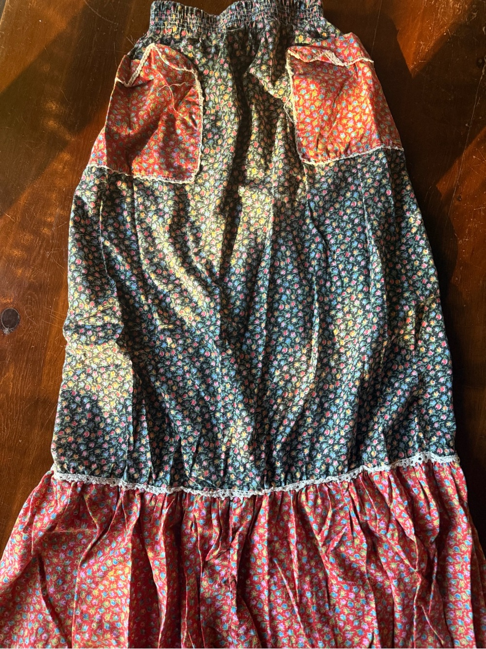Bobo Floral Patchwork Maxi Skirt
